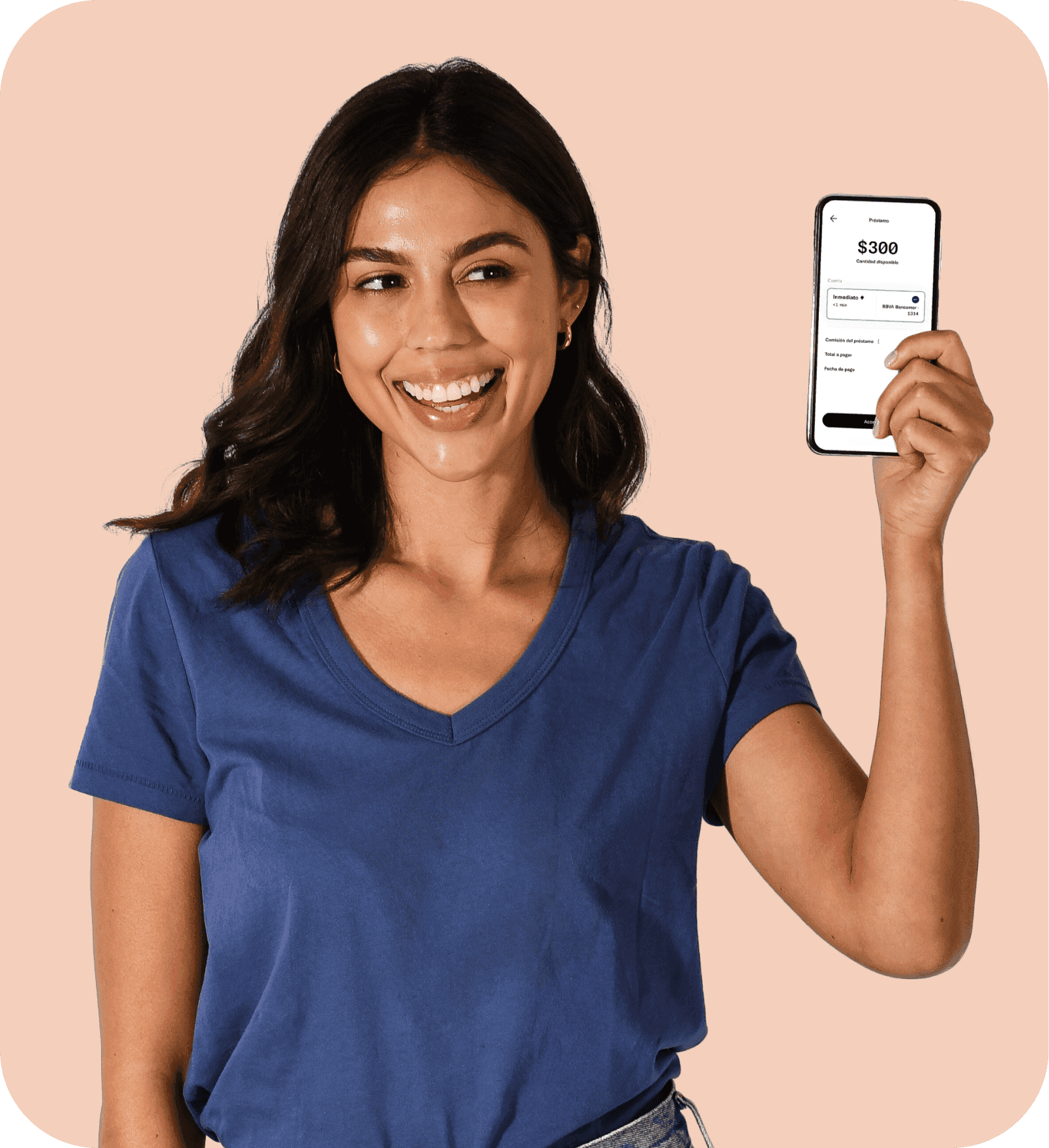 Picture of women holding phone